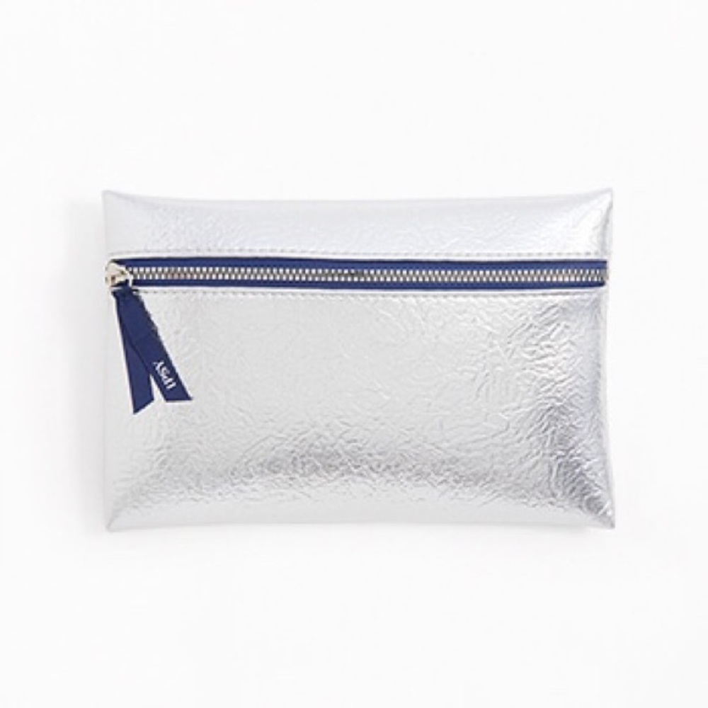 Silver Cosmetic Bag